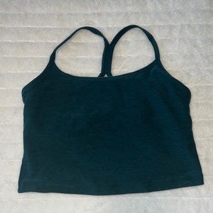 Beyond Yoga Spacedye Slim Racerback Cropped Tank w/ built in bra